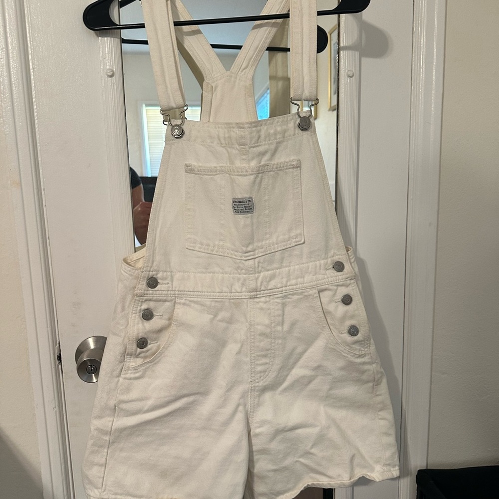 Levi’s White Overalls